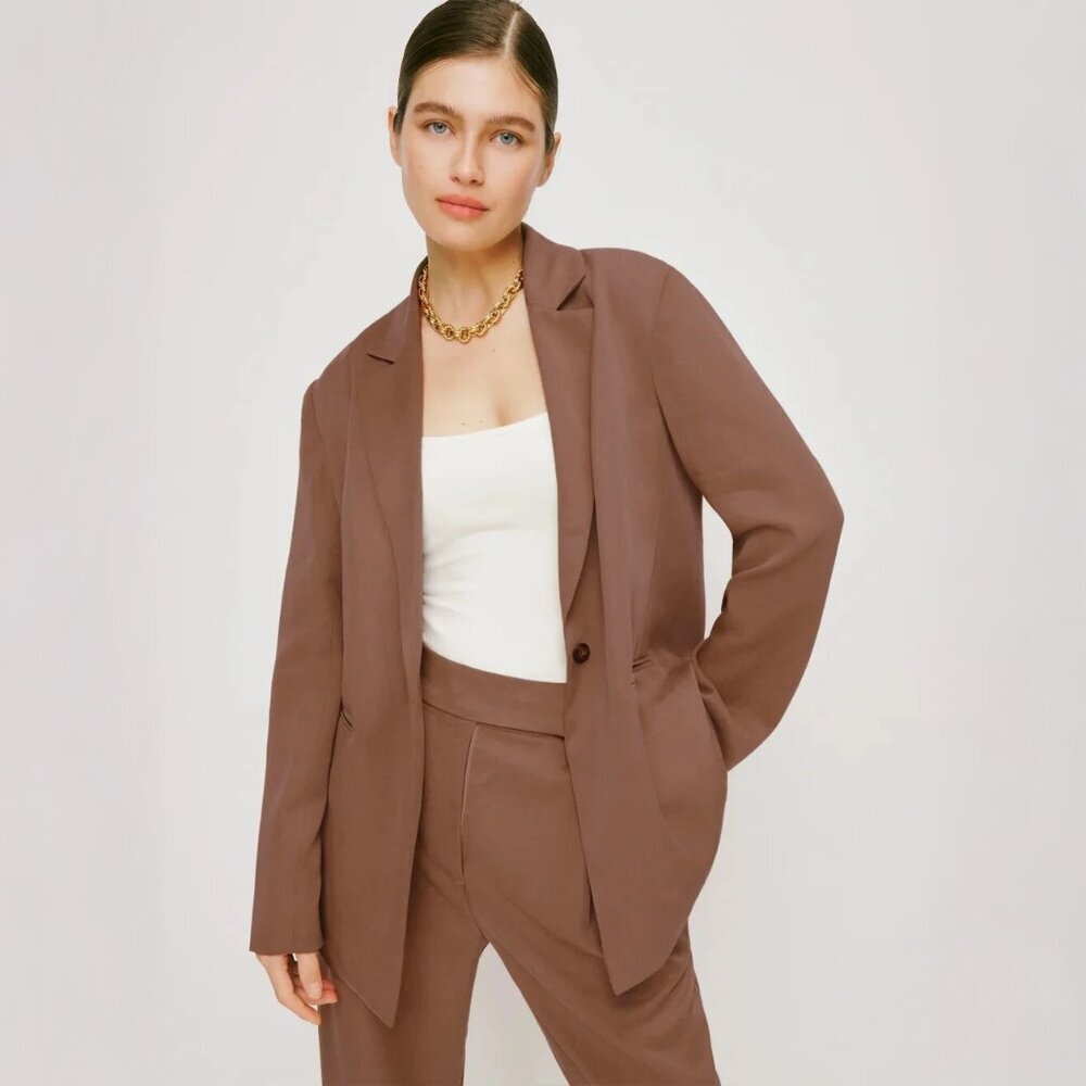 Women's Brown Tailored Blazer